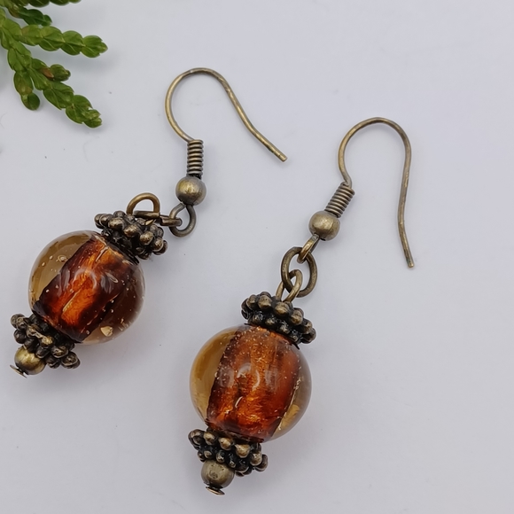Glass Bead Earrings - Picture 4 of 5